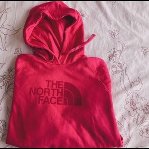 The north face pink hoodie